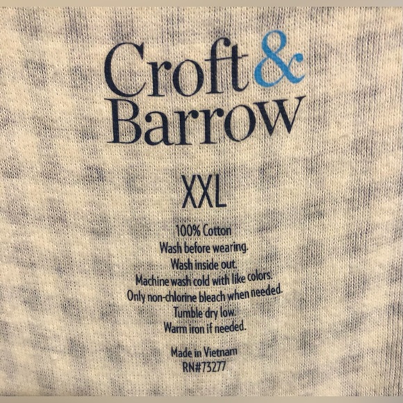 Women’s Croft & Barrow XXL Square Neckline Cotton Shirt Bundle of 2 Tops! - Picture 7 of 12